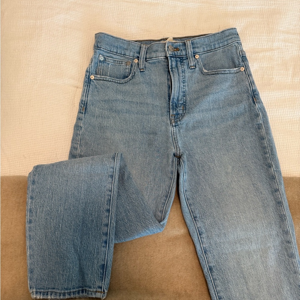 Madewell Light Blue Straight Jeans